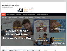 Tablet Screenshot of giftsforlearning.com